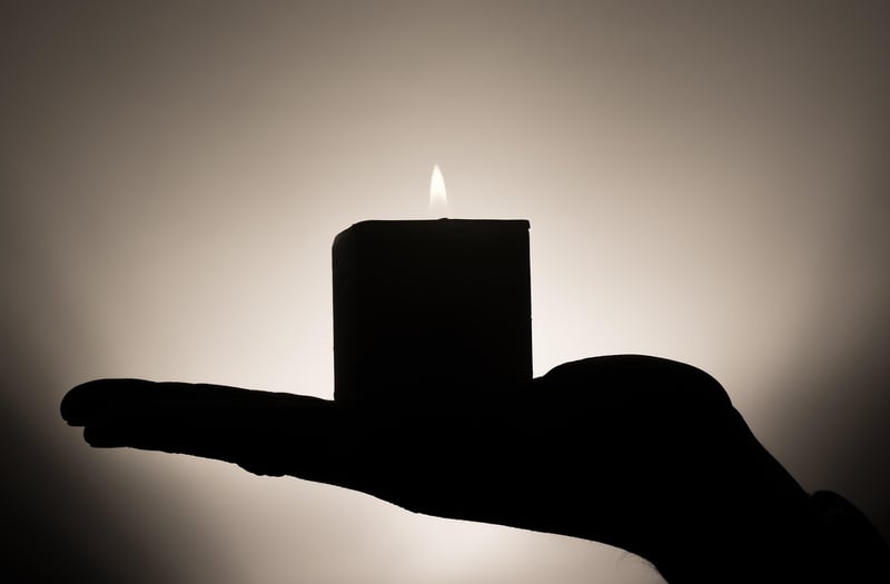 Glass Jar Candle Holder